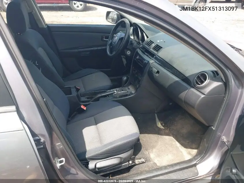 2005 Mazda Mazda3 I VIN: JM1BK12FX51313097 Lot: 42222875