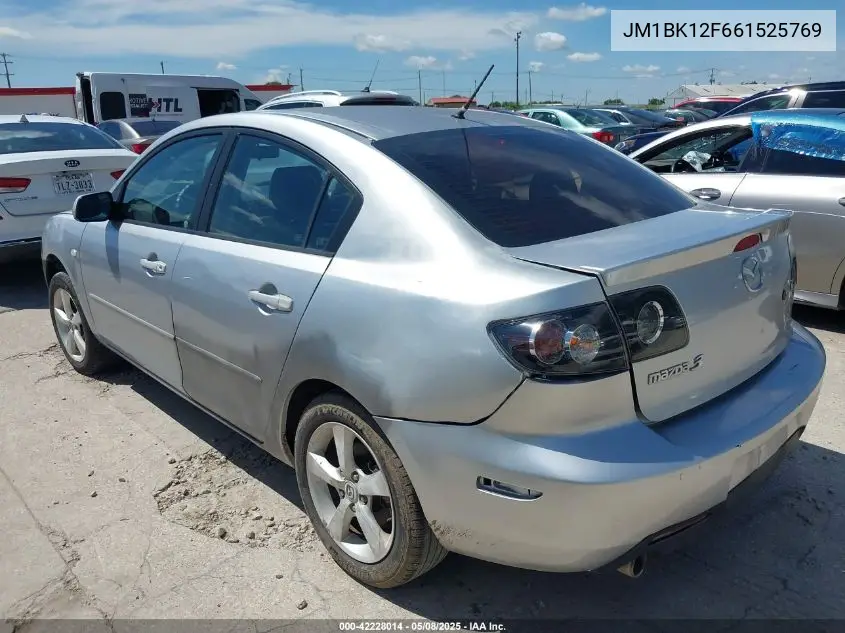 2006 Mazda Mazda3 I VIN: JM1BK12F661525769 Lot: 42228014