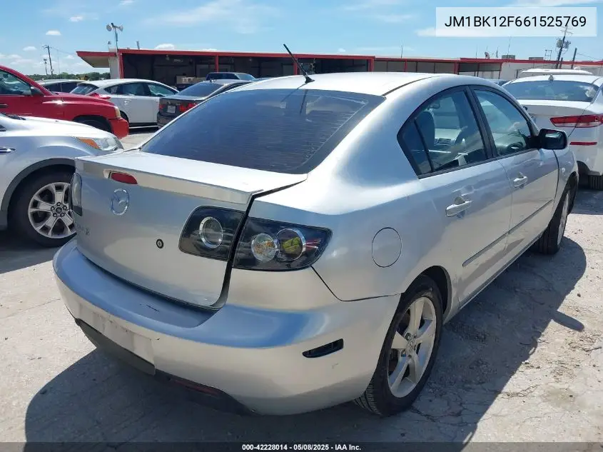 2006 Mazda Mazda3 I VIN: JM1BK12F661525769 Lot: 42228014