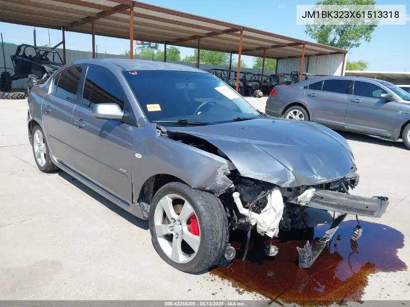 2006 Mazda Mazda3 S Touring VIN: JM1BK323X61513318 Lot: 42258209