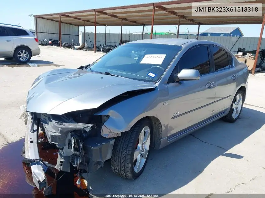2006 Mazda Mazda3 S Touring VIN: JM1BK323X61513318 Lot: 42258209