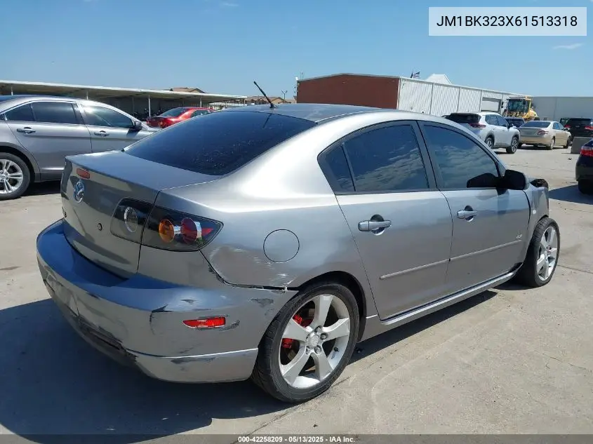 2006 Mazda Mazda3 S Touring VIN: JM1BK323X61513318 Lot: 42258209