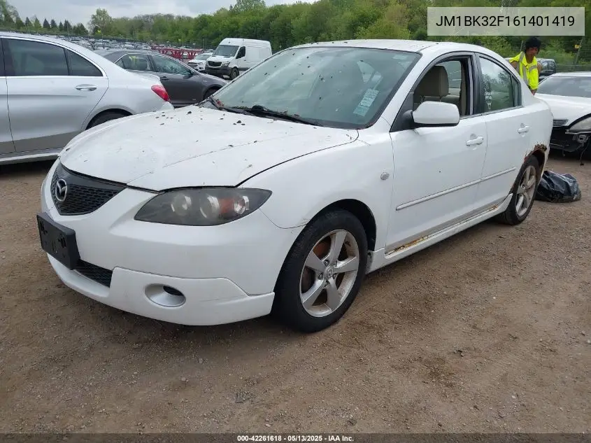 2006 Mazda Mazda3 I VIN: JM1BK32F161401419 Lot: 42261618