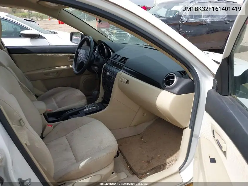 2006 Mazda Mazda3 I VIN: JM1BK32F161401419 Lot: 42261618
