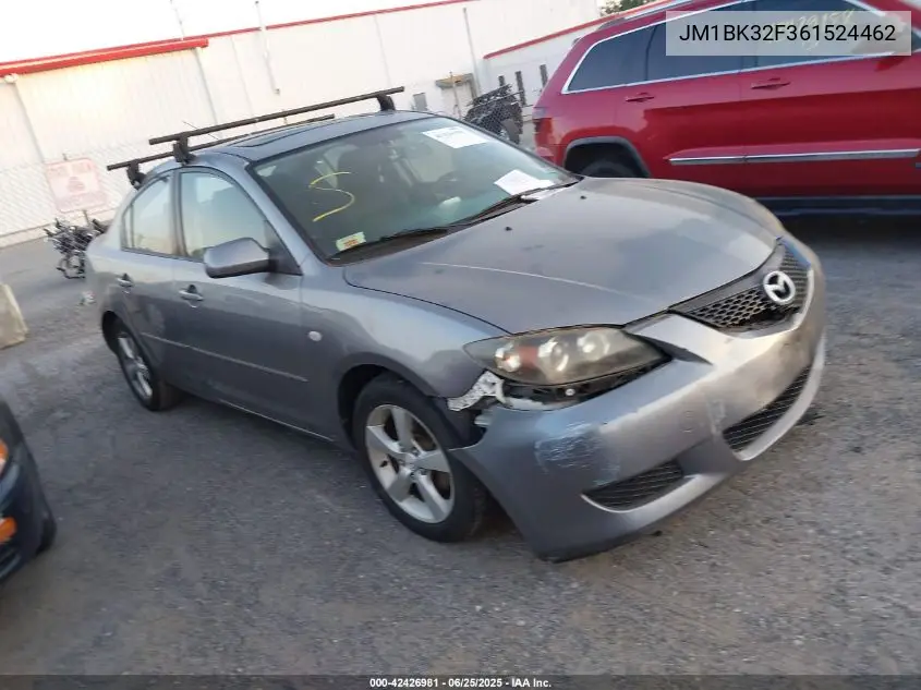 2006 Mazda Mazda3 I VIN: JM1BK32F361524462 Lot: 42426981