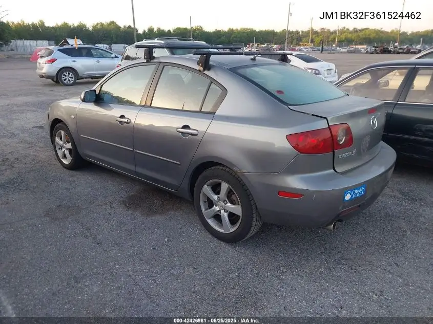2006 Mazda Mazda3 I VIN: JM1BK32F361524462 Lot: 42426981