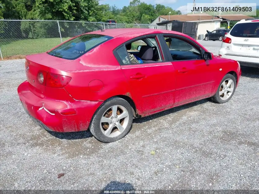 2006 Mazda Mazda3 I VIN: JM1BK32F861409503 Lot: 42495533