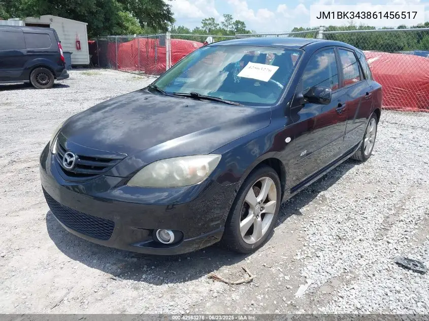2006 Mazda Mazda3 S Touring VIN: JM1BK343861456517 Lot: 42563276