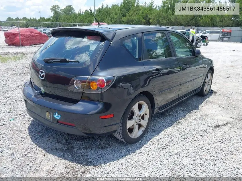2006 Mazda Mazda3 S Touring VIN: JM1BK343861456517 Lot: 42563276