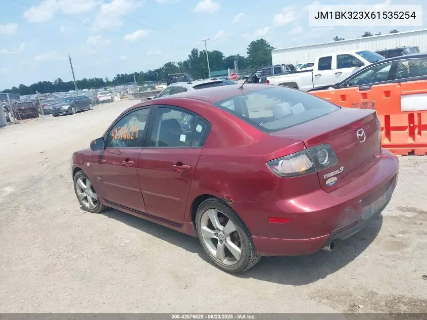 2006 Mazda Mazda3 S Touring VIN: JM1BK323X61535254 Lot: 42576629