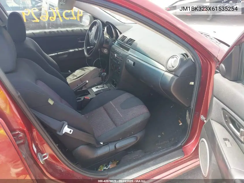 2006 Mazda Mazda3 S Touring VIN: JM1BK323X61535254 Lot: 42576629