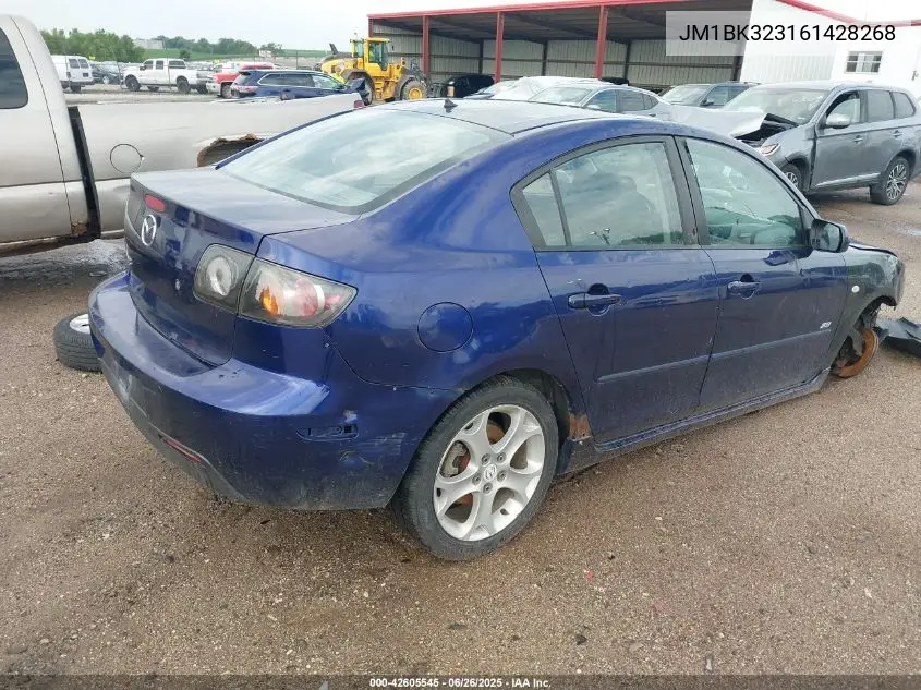 2006 Mazda Mazda3 S Touring VIN: JM1BK323161428268 Lot: 42605545