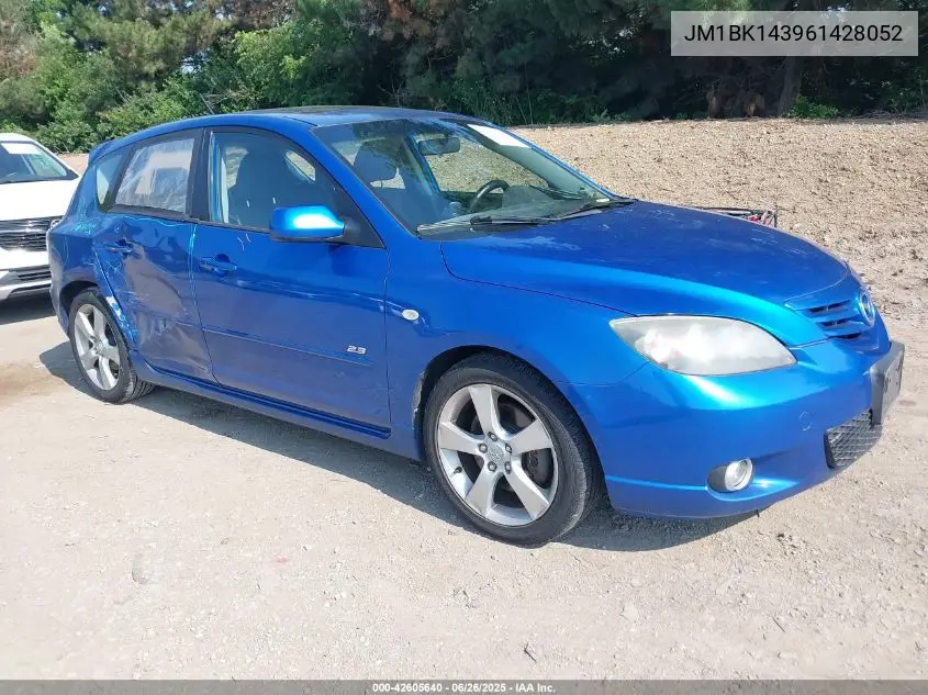 2006 Mazda Mazda3 S VIN: JM1BK143961428052 Lot: 42605640