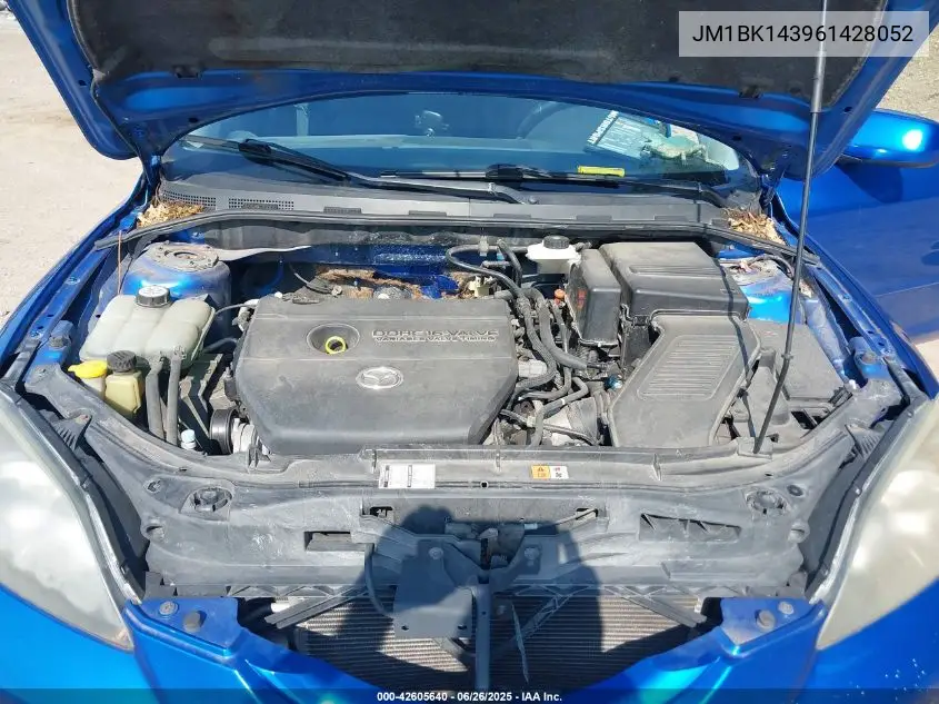 2006 Mazda Mazda3 S VIN: JM1BK143961428052 Lot: 42605640