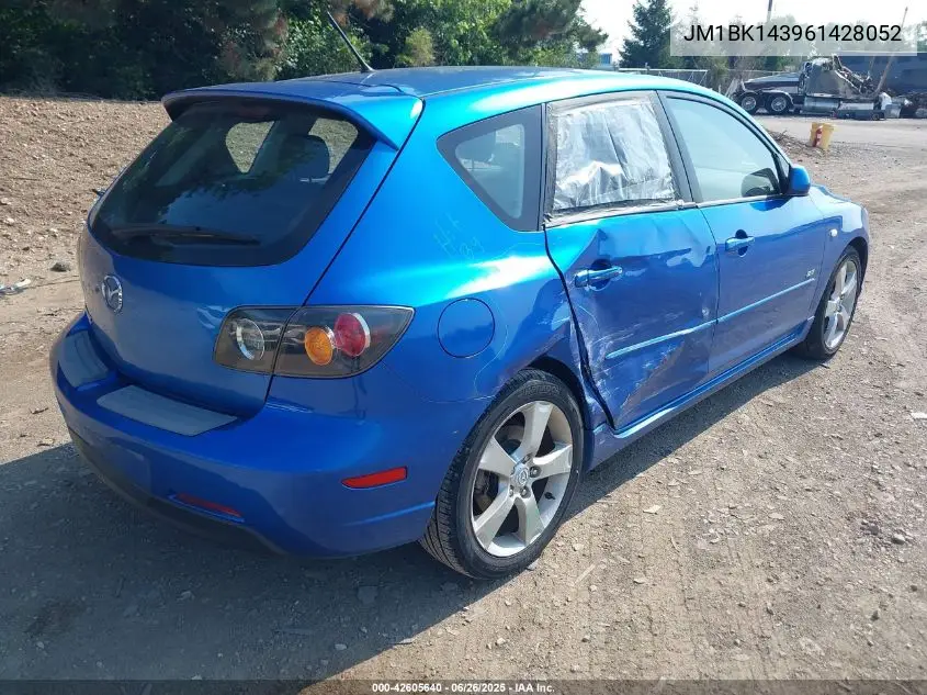 2006 Mazda Mazda3 S VIN: JM1BK143961428052 Lot: 42605640