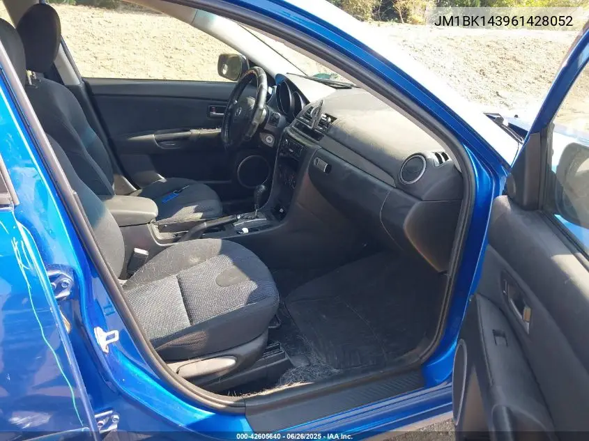 2006 Mazda Mazda3 S VIN: JM1BK143961428052 Lot: 42605640