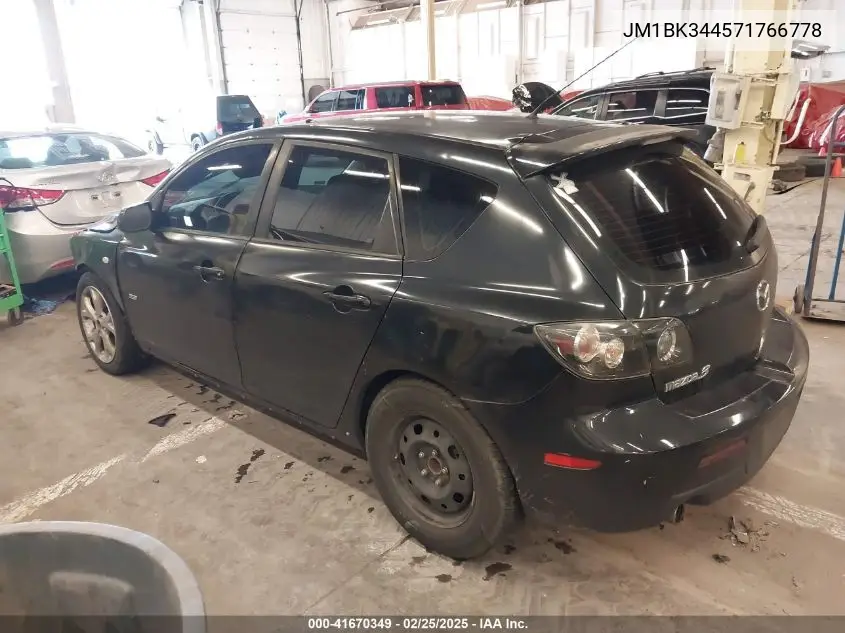 2007 Mazda Mazda3 S Touring VIN: JM1BK344571766778 Lot: 41670349