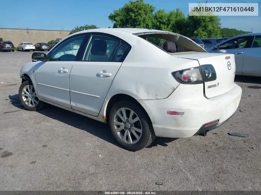 2007 Mazda Mazda3 I VIN: JM1BK12F471610448 Lot: 42561109