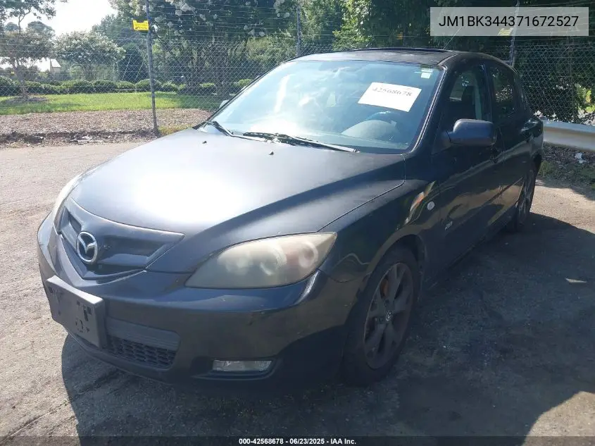 2007 Mazda Mazda3 S Touring VIN: JM1BK344371672527 Lot: 42568678