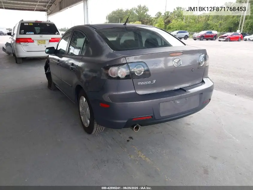 2007 Mazda Mazda3 I Sport VIN: JM1BK12F871768453 Lot: 42595241