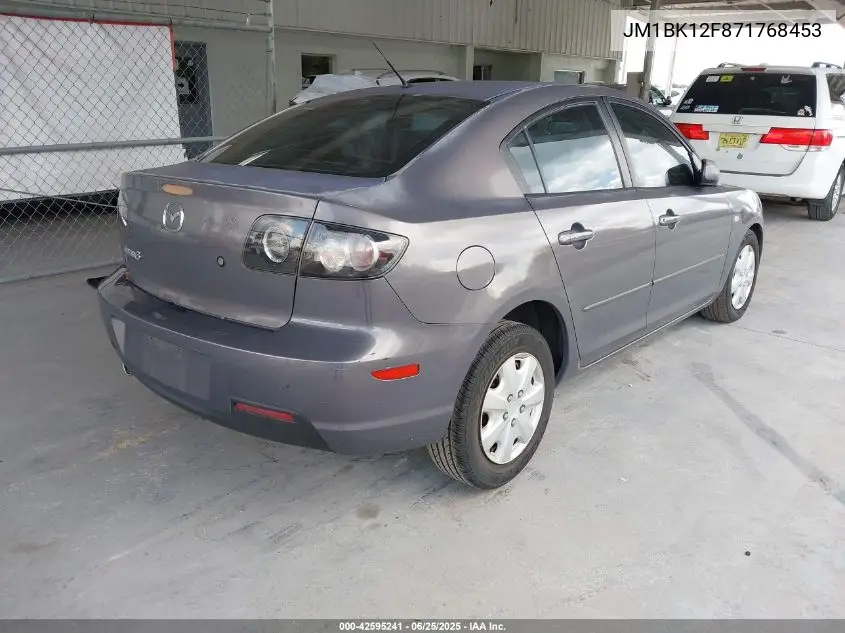 2007 Mazda Mazda3 I Sport VIN: JM1BK12F871768453 Lot: 42595241