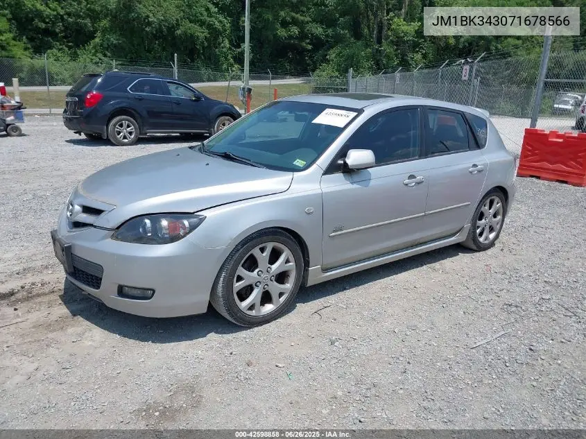 2007 Mazda Mazda3 S Touring VIN: JM1BK343071678566 Lot: 42598858