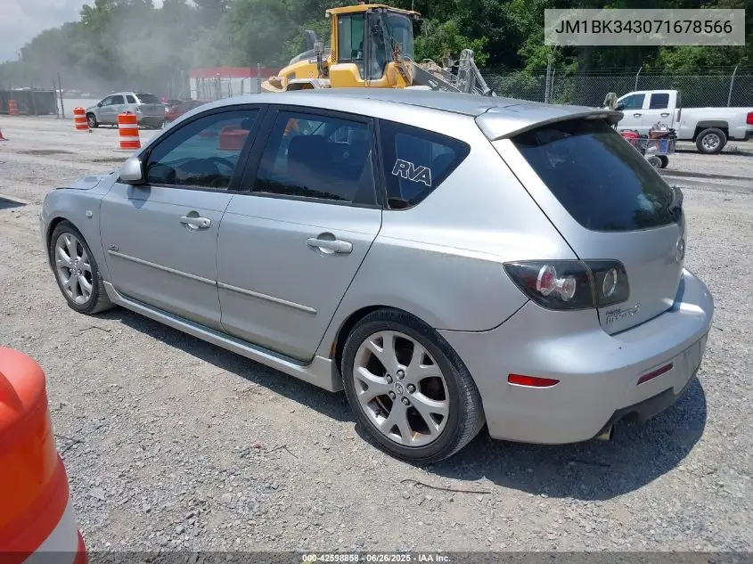 2007 Mazda Mazda3 S Touring VIN: JM1BK343071678566 Lot: 42598858