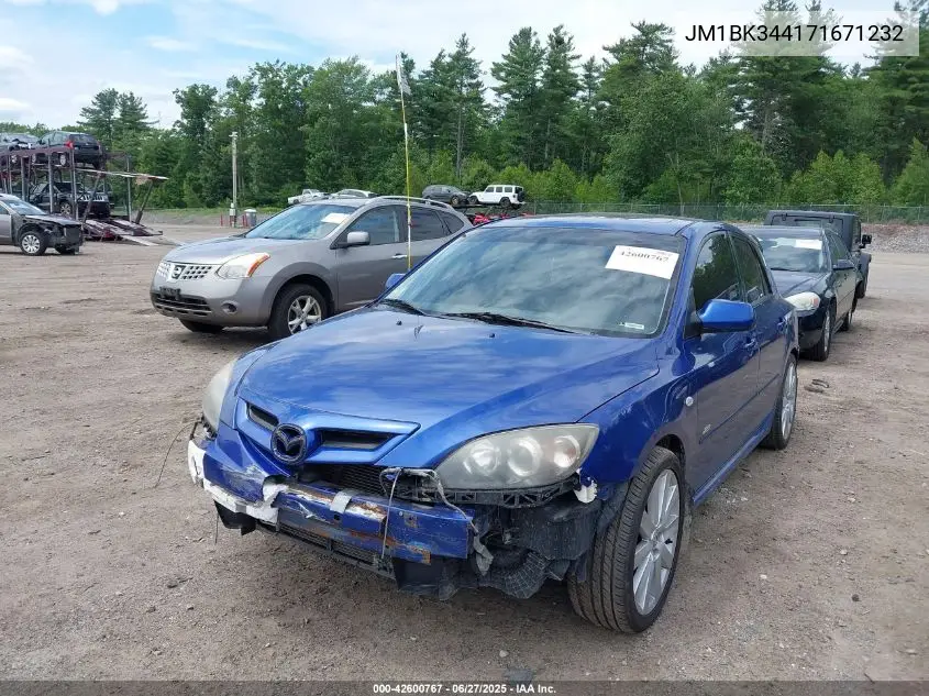 2007 Mazda Mazda3 S Grand Touring VIN: JM1BK344171671232 Lot: 42600767