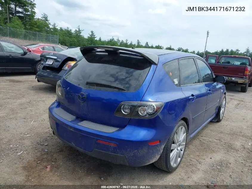 2007 Mazda Mazda3 S Grand Touring VIN: JM1BK344171671232 Lot: 42600767