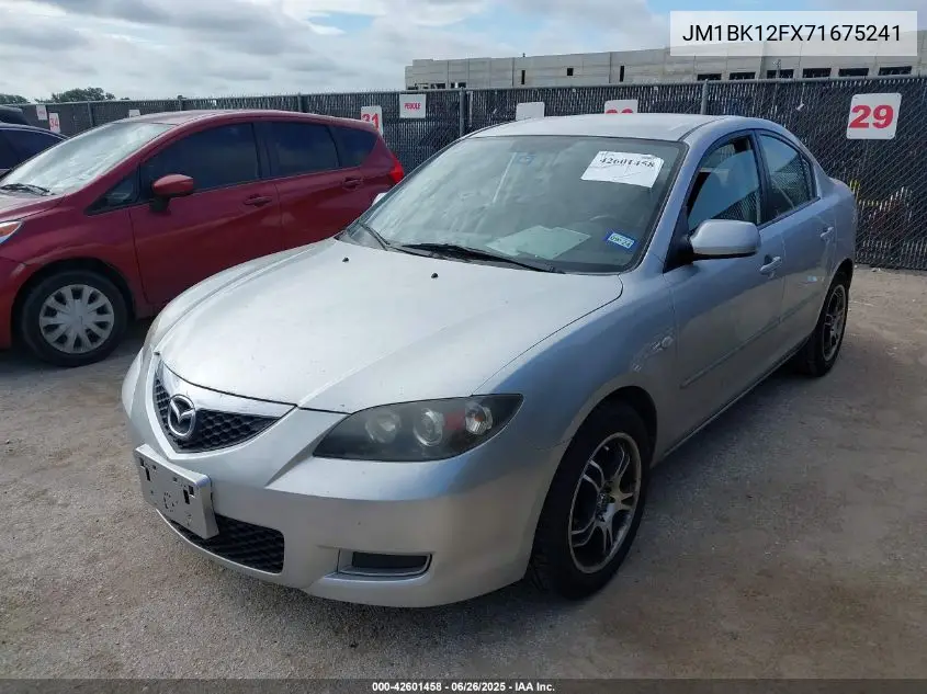 2007 Mazda Mazda3 I VIN: JM1BK12FX71675241 Lot: 42601458