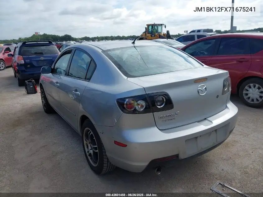 2007 Mazda Mazda3 I VIN: JM1BK12FX71675241 Lot: 42601458