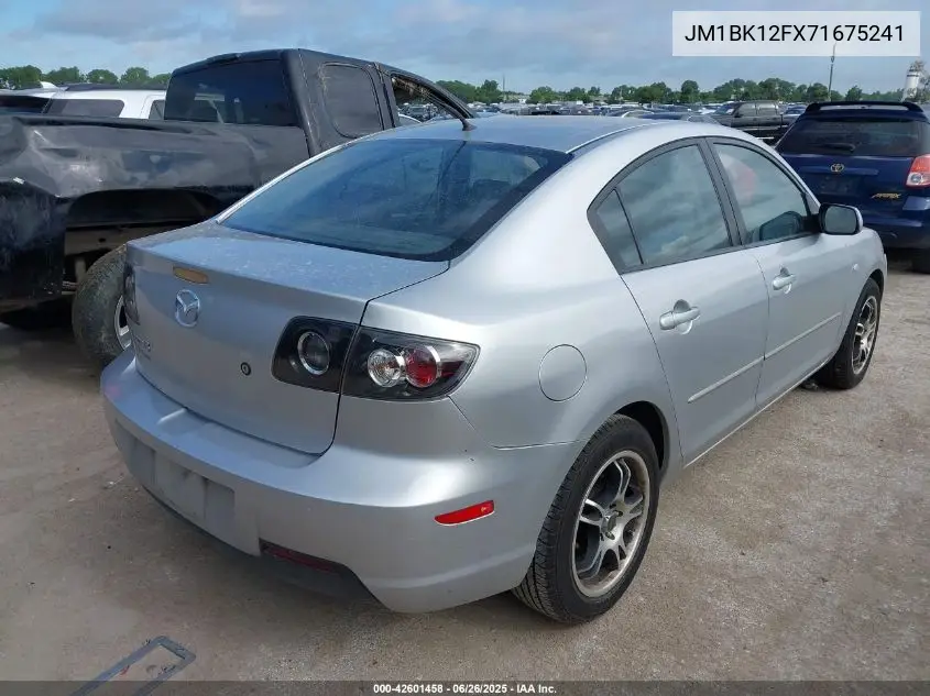 2007 Mazda Mazda3 I VIN: JM1BK12FX71675241 Lot: 42601458
