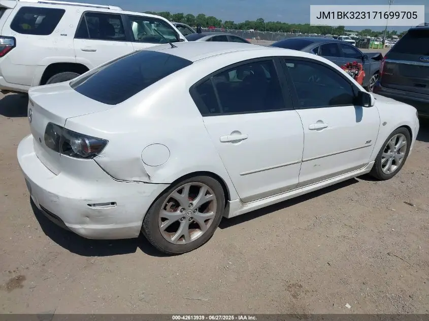 2007 Mazda Mazda3 S Touring VIN: JM1BK323171699705 Lot: 42613939