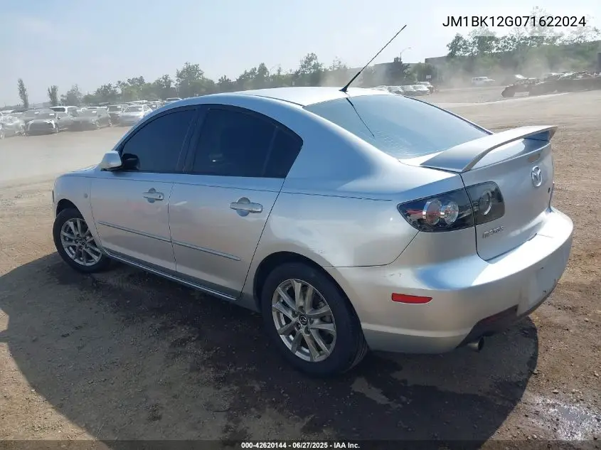 2007 Mazda Mazda3 I VIN: JM1BK12G071622024 Lot: 42620144