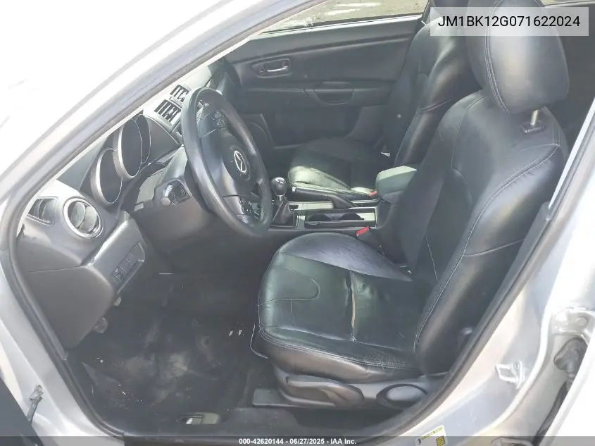 2007 Mazda Mazda3 I VIN: JM1BK12G071622024 Lot: 42620144