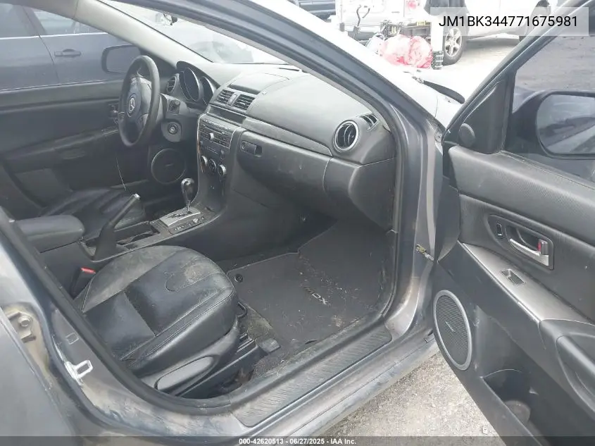 2007 Mazda Mazda3 S Grand Touring VIN: JM1BK344771675981 Lot: 42620513
