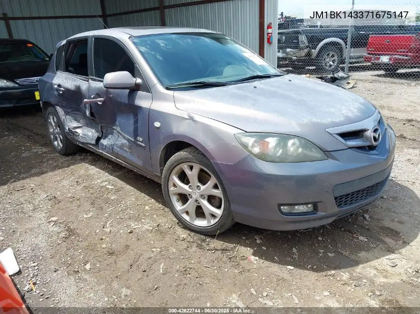 2007 Mazda 3 S Sport VIN: JM1BK143371675147 Lot: 42622744