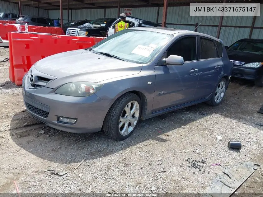 2007 Mazda 3 S Sport VIN: JM1BK143371675147 Lot: 42622744