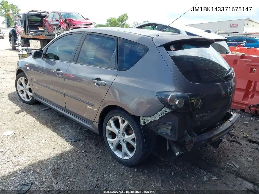 2007 Mazda 3 S Sport VIN: JM1BK143371675147 Lot: 42622744