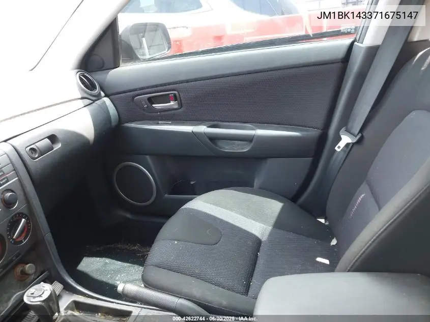 2007 Mazda 3 S Sport VIN: JM1BK143371675147 Lot: 42622744