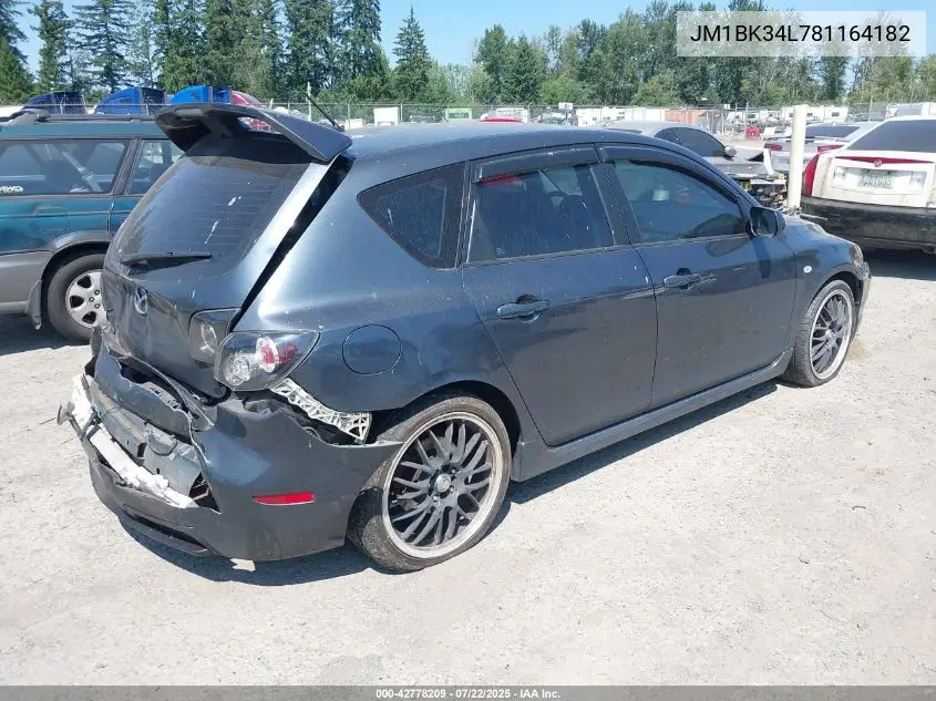 2008 Mazda Mazdaspeed3 Sport VIN: JM1BK34L781164182 Lot: 42778209