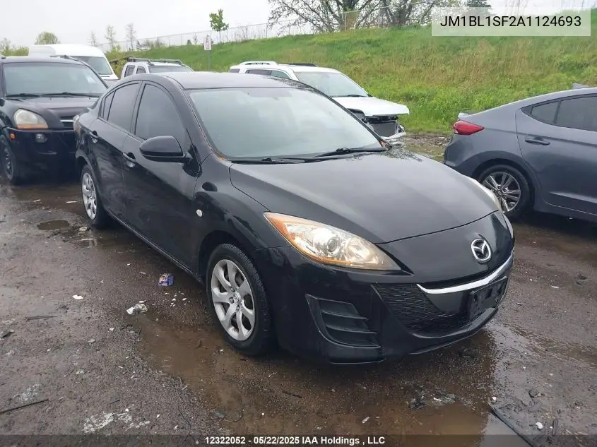 2010 Mazda 3 VIN: JM1BL1SF2A1124693 Lot: 12322052