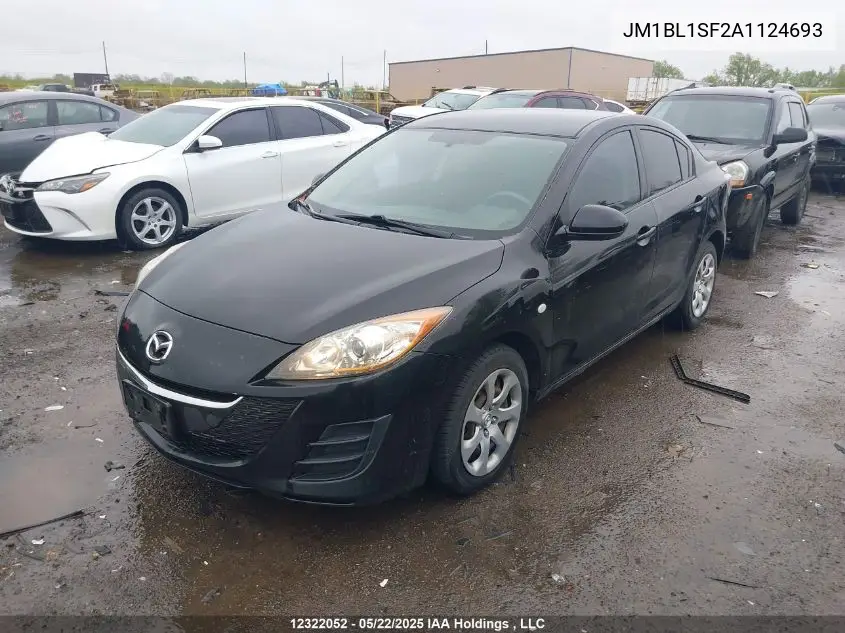 2010 Mazda 3 VIN: JM1BL1SF2A1124693 Lot: 12322052