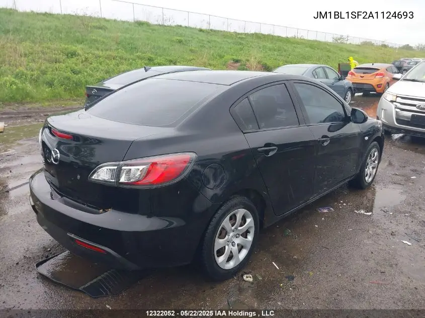 2010 Mazda 3 VIN: JM1BL1SF2A1124693 Lot: 12322052