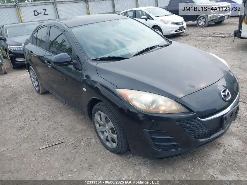 2010 Mazda Mazda3 VIN: JM1BL1SF4A1121732 Lot: 12331334