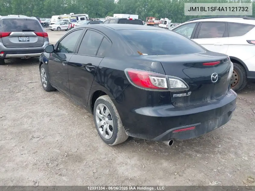 2010 Mazda Mazda3 VIN: JM1BL1SF4A1121732 Lot: 12331334
