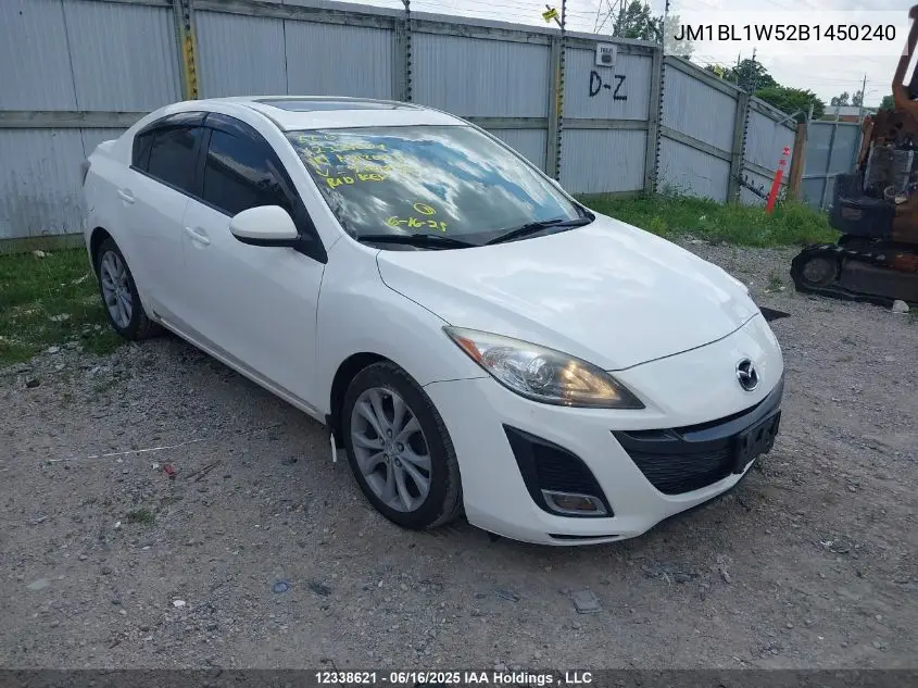 2011 Mazda Mazda3 Gt VIN: JM1BL1W52B1450240 Lot: 12338621