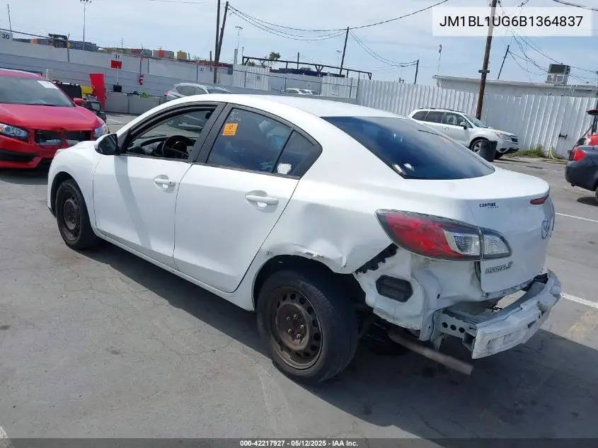2011 Mazda Mazda3 I Sport VIN: JM1BL1UG6B1364837 Lot: 42217927