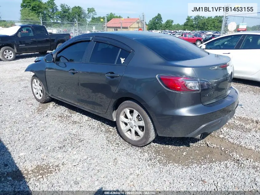 2011 Mazda Mazda3 I Touring VIN: JM1BL1VF1B1453155 Lot: 42604278