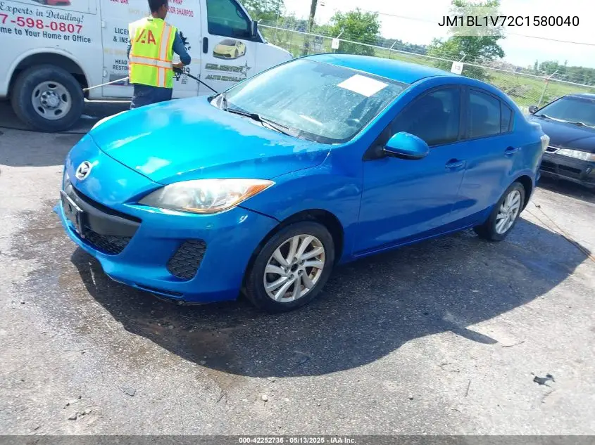 2012 Mazda Mazda3 I Touring VIN: JM1BL1V72C1580040 Lot: 42252736